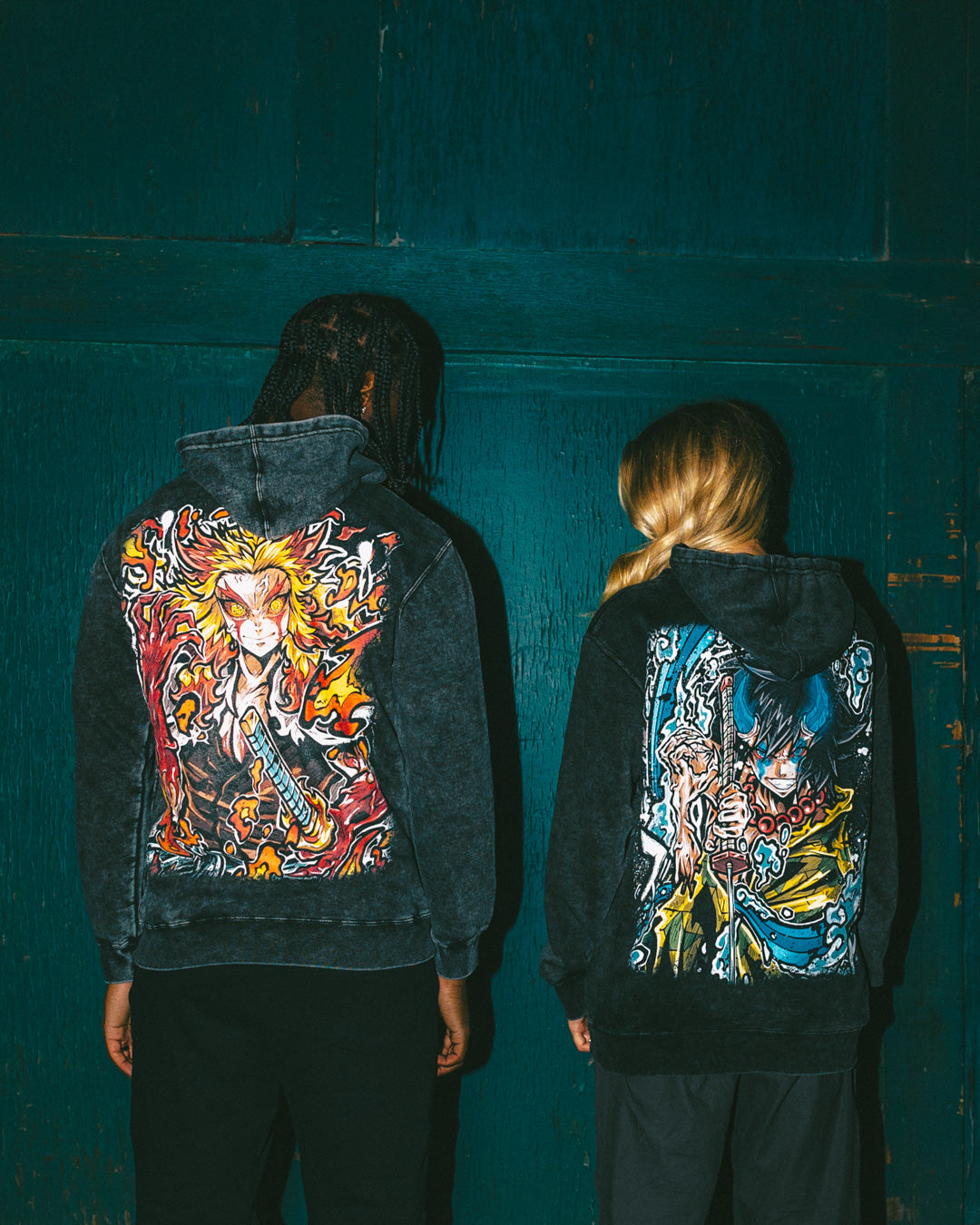 Scorching Abyss Mineral Wash Hoodie - Black