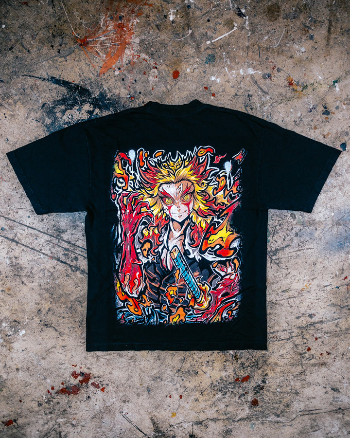 Scorching Abyss Heavyweight Tee - Black