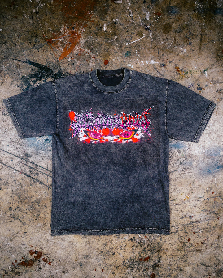Sonic Chaos Mineral Wash Heavyweight Tee - Black