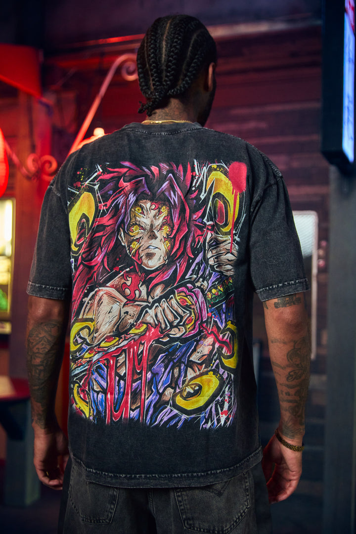 Moon's Wrath Mineral Wash Heavyweight Tee - Black