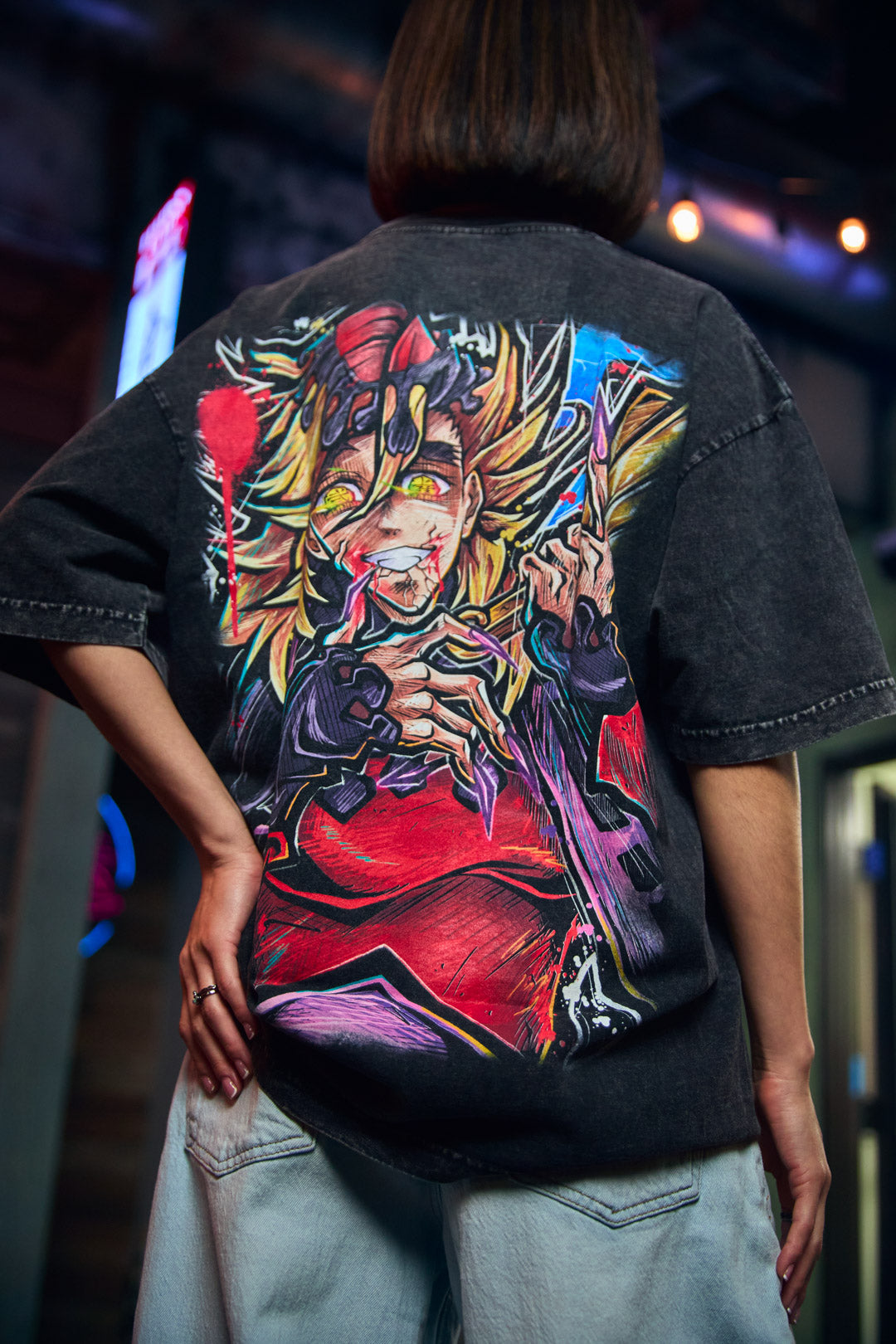Divine Deceiver Mineral Wash Heavyweight Tee - Black