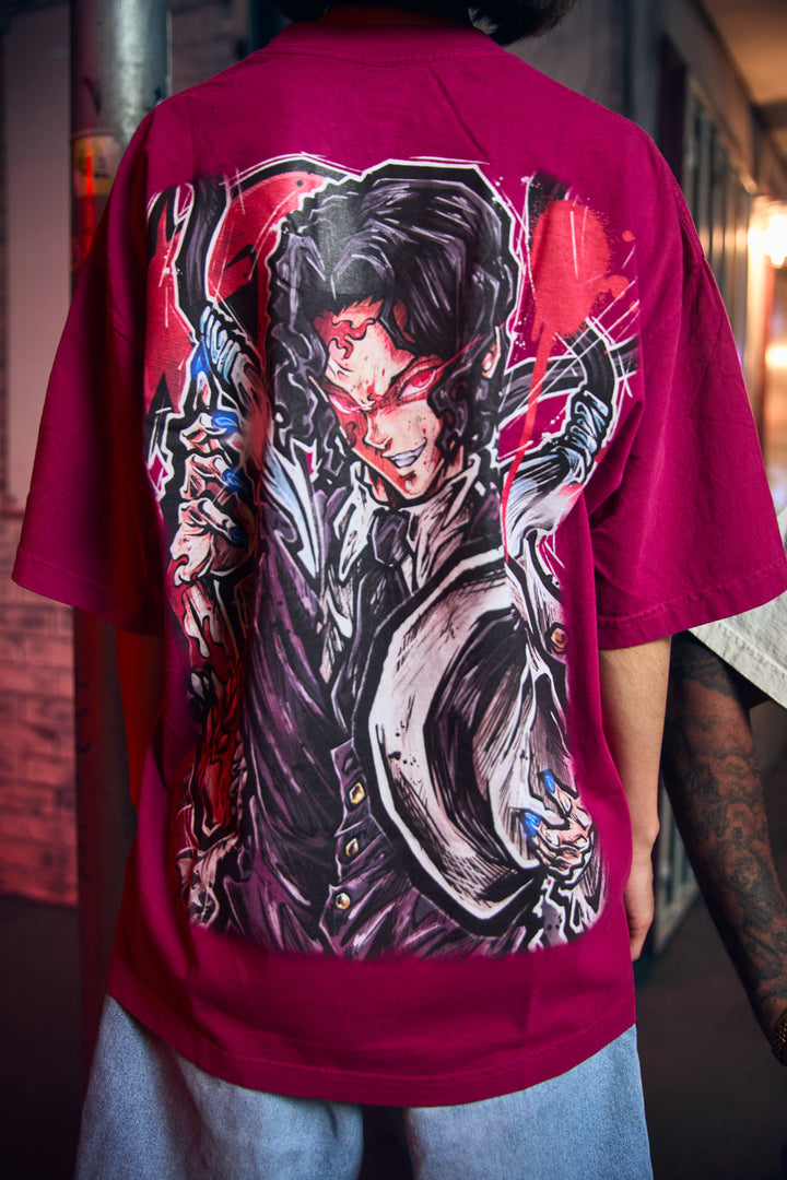 Divine Deceiver Heavyweight Tee - Ruby