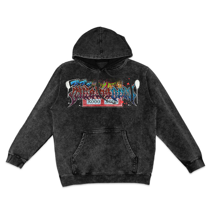 Sky God Mineral Wash Hoodie - Black