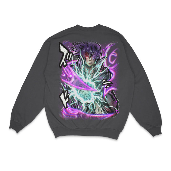 The Last Uchiha Crewneck - Pigment Black