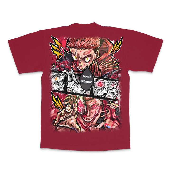King vs Vessel Heavyweight Tee - Dark Red