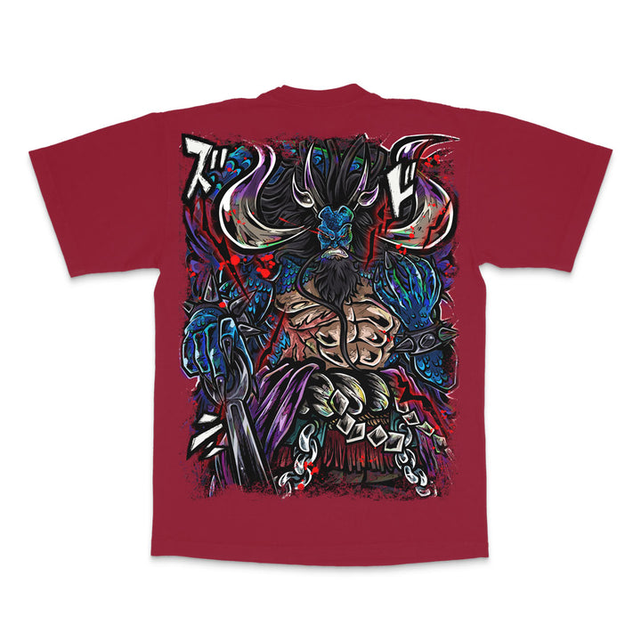 Scaled Tyrant Heavyweight Tee - Dark Red