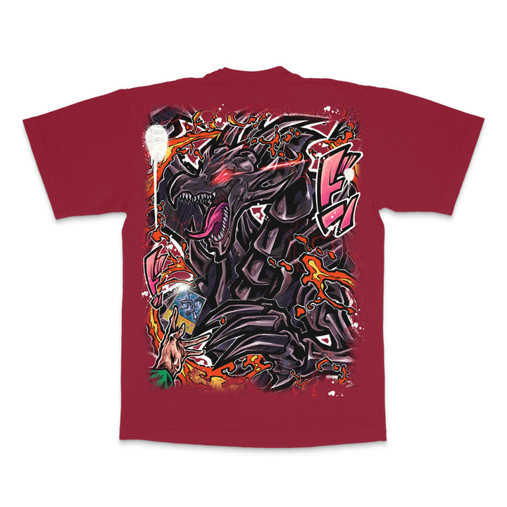 Underdog Flame Heavyweight Tee - Dark Red