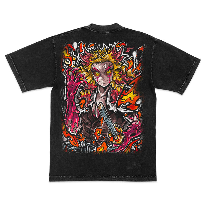 Scorching Abyss Mineral Wash Heavyweight Tee - Black