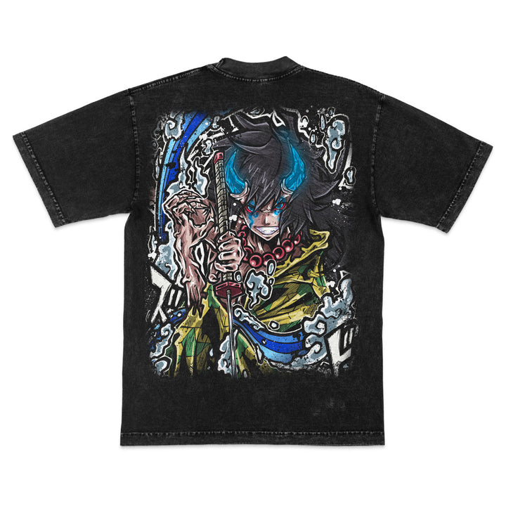 Dark Current Mineral Wash Heavyweight Tee - Black