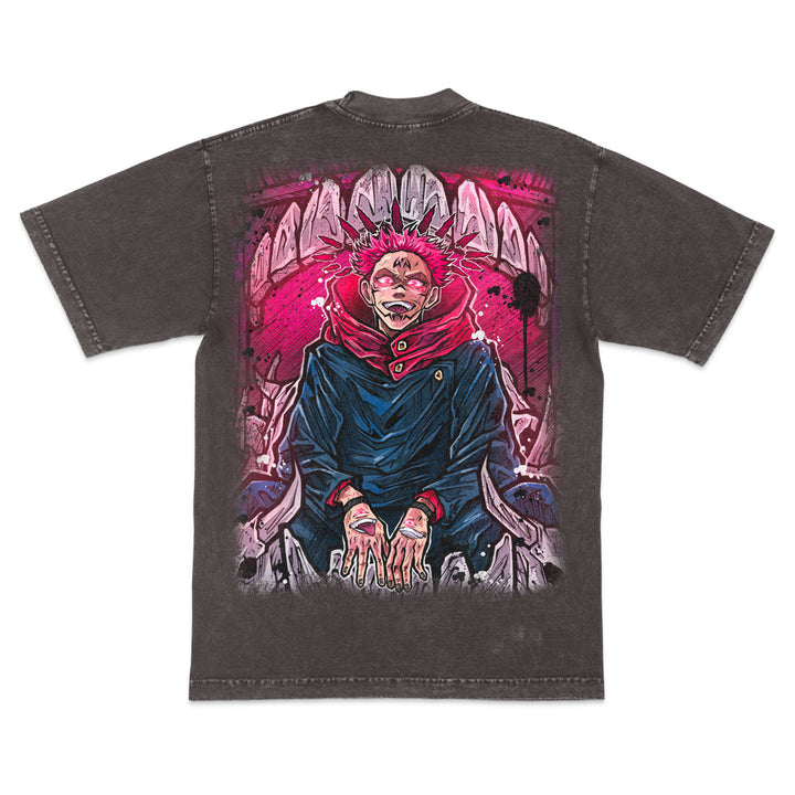 Malevolent Throne Mineral Wash Heavyweight Tee - Cocoa
