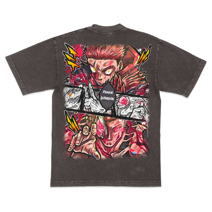 King vs Vessel Mineral Wash Heavyweight Tee - Cocoa
