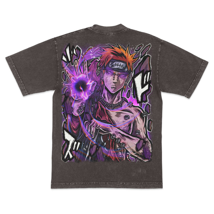 God Realm Mineral Wash Heavyweight Tee - Cocoa