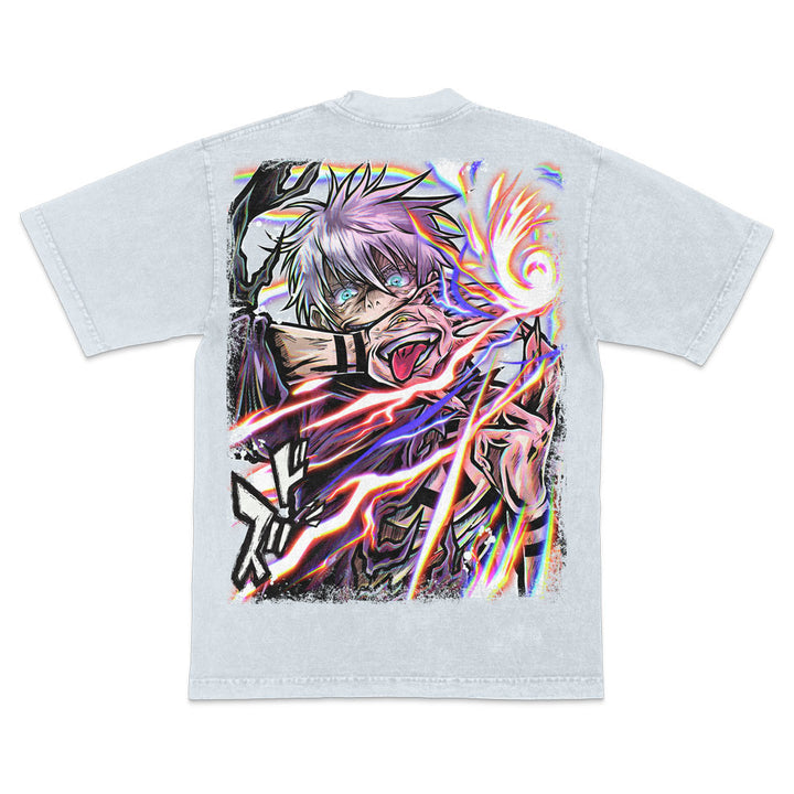 Cursed Union Mineral Wash Heavyweight Tee - Ice Grey