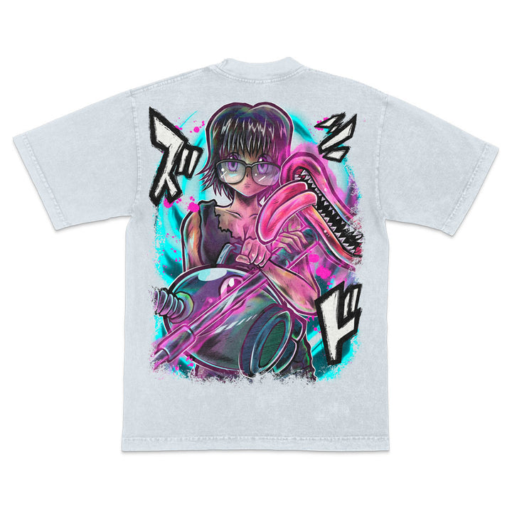 Suck 'n Destroy Mineral Wash Heavyweight Tee - Ice Grey
