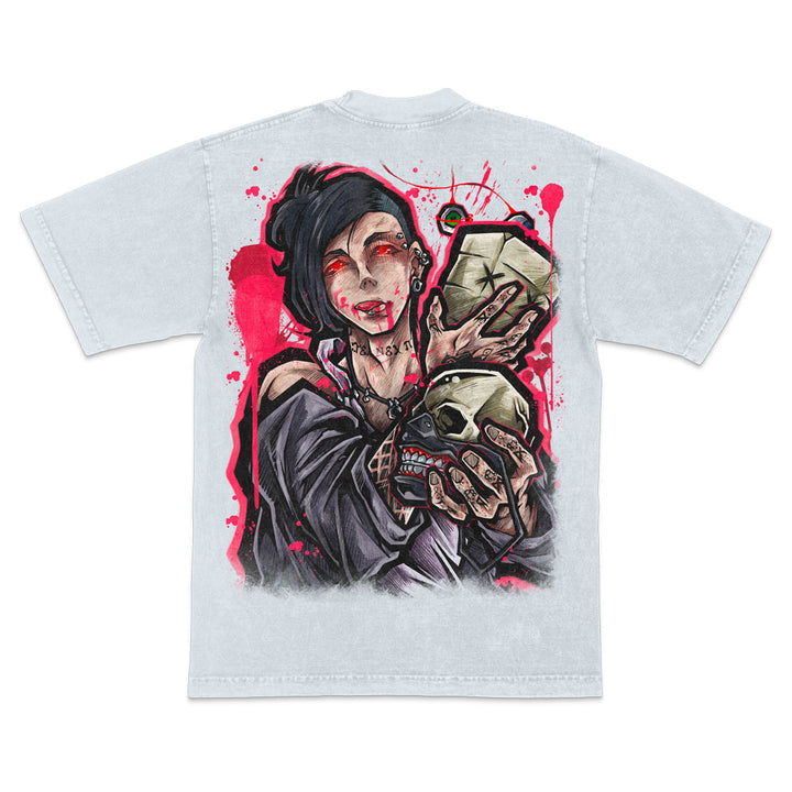 Mask Prophet Mineral Wash Heavyweight Tee - Ice Grey