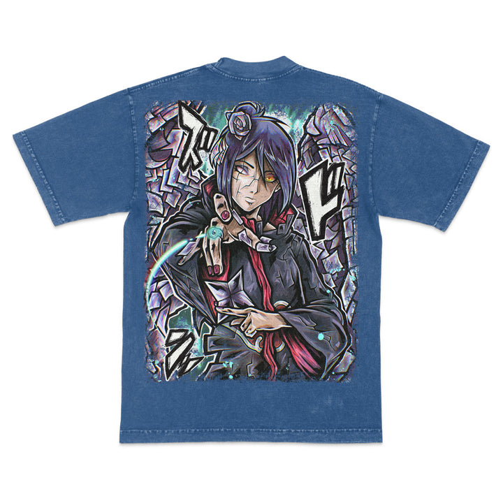 Paper Princess Mineral Wash Heavyweight Tee - Indigo