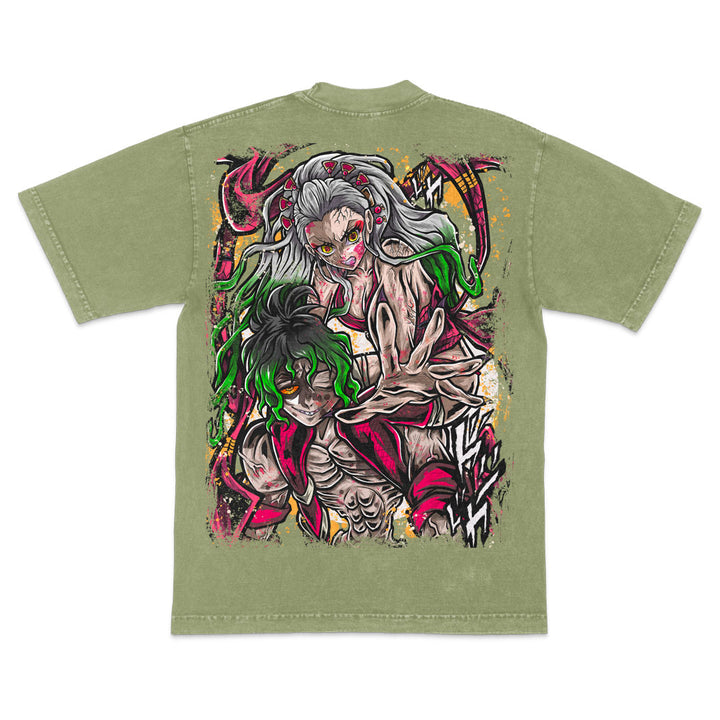 Upper Moon 6 Mineral Wash Heavyweight Tee - Matcha