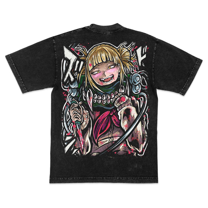 Lethal Grin Mineral Wash Heavyweight Tee - Black