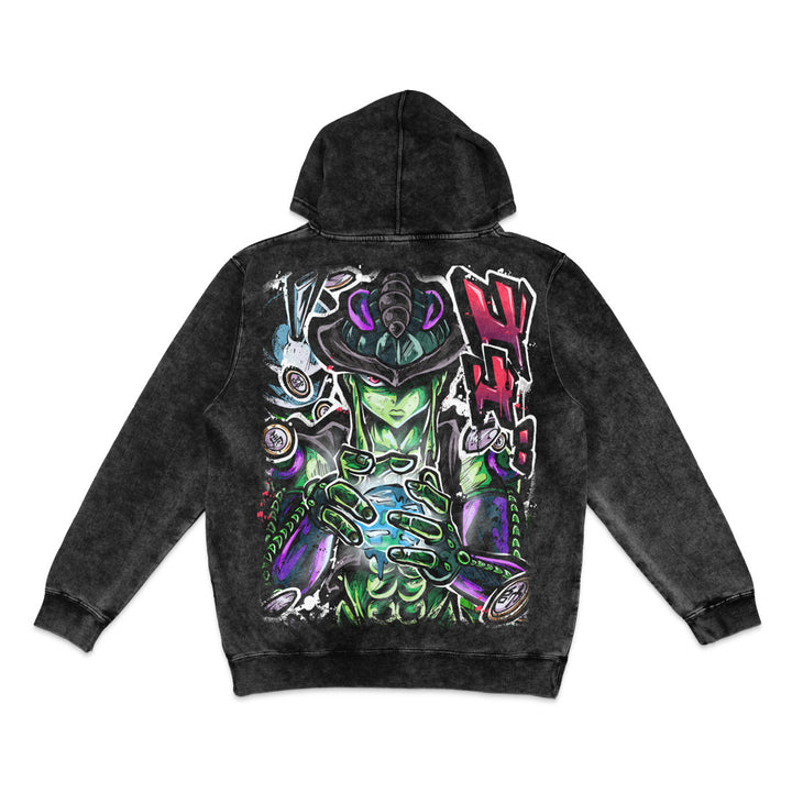 King's Gambit Mineral Wash Hoodie - Black