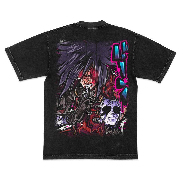 Rinnegan Ruler Mineral Wash Heavyweight Tee - Black