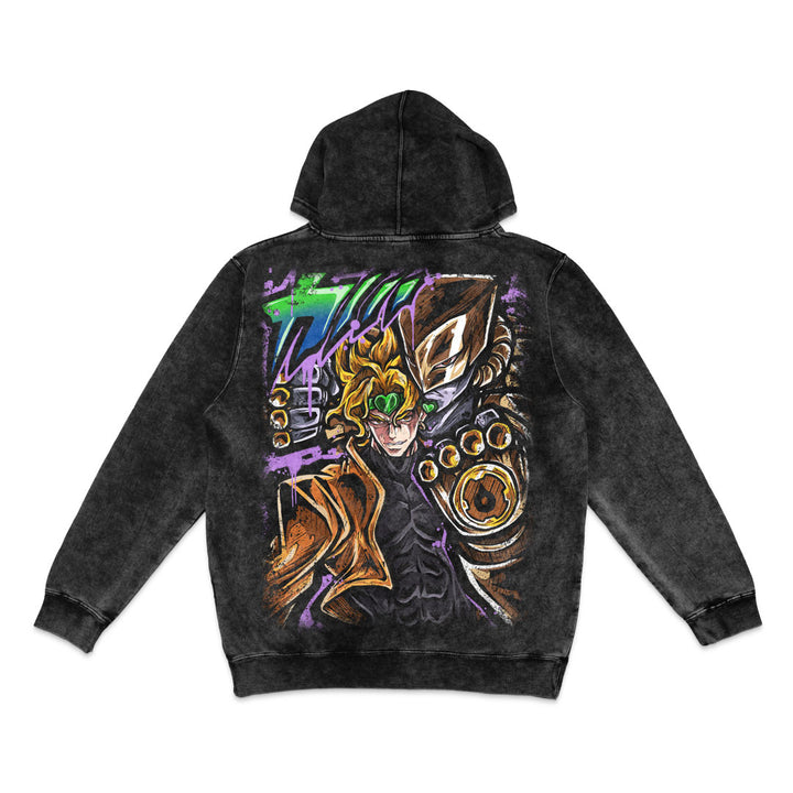 Timebound Terror Mineral Wash Hoodie - Black