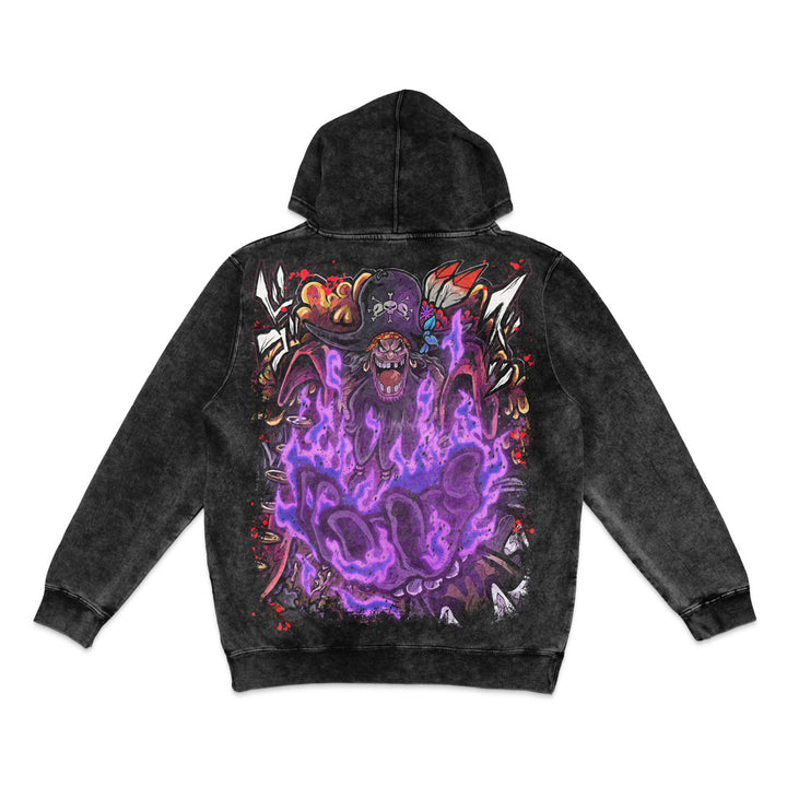 Rumble Ruler Vintage Wash Hoodie - Black