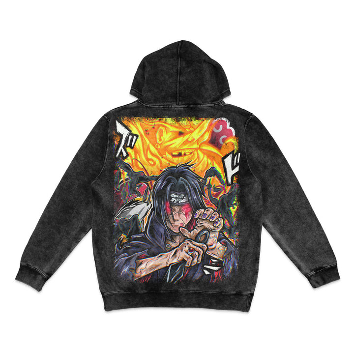 Solo King Vintage Wash Hoodie - Black