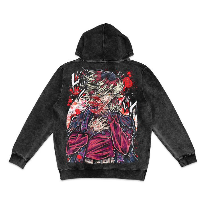 Upper Moon 2 Mineral Wash Hoodie - Black