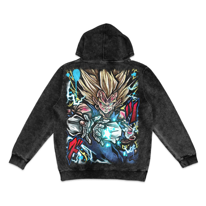 Prince of Ruin Mineral Wash Hoodie - Black