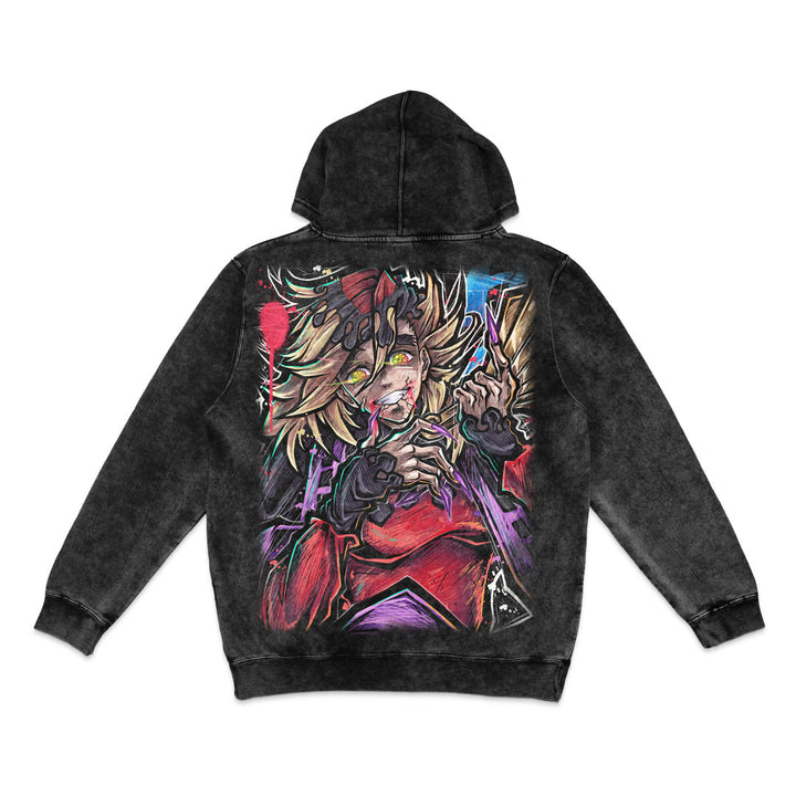 Divine Deceiver Mineral Wash Hoodie - Black