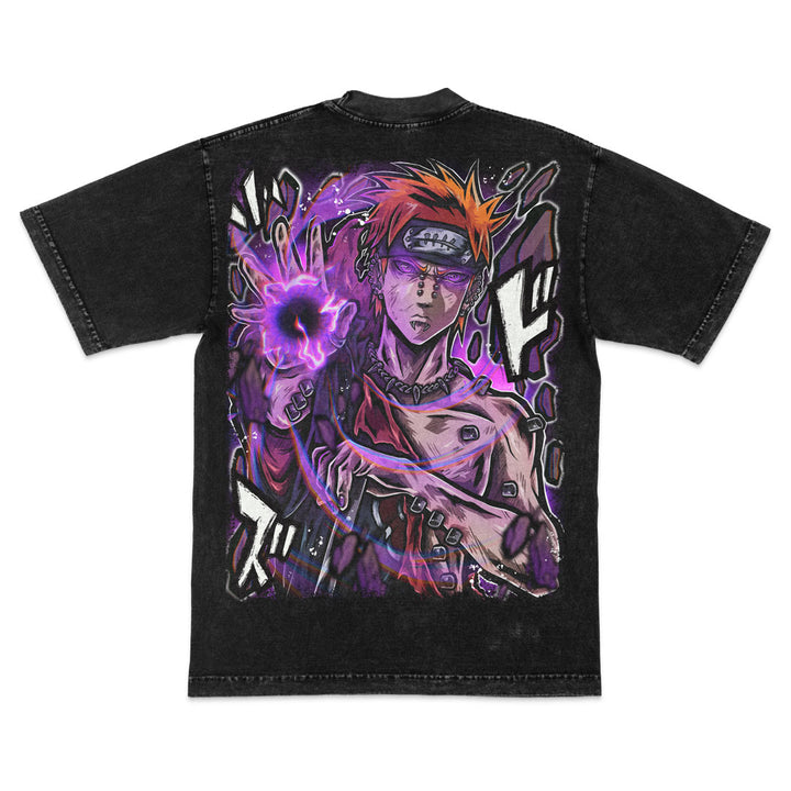 God Realm Mineral Wash Heavyweight Tee - Black