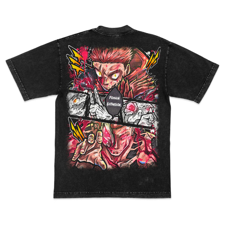 King vs Vessel Mineral Wash Heavyweight Tee - Black
