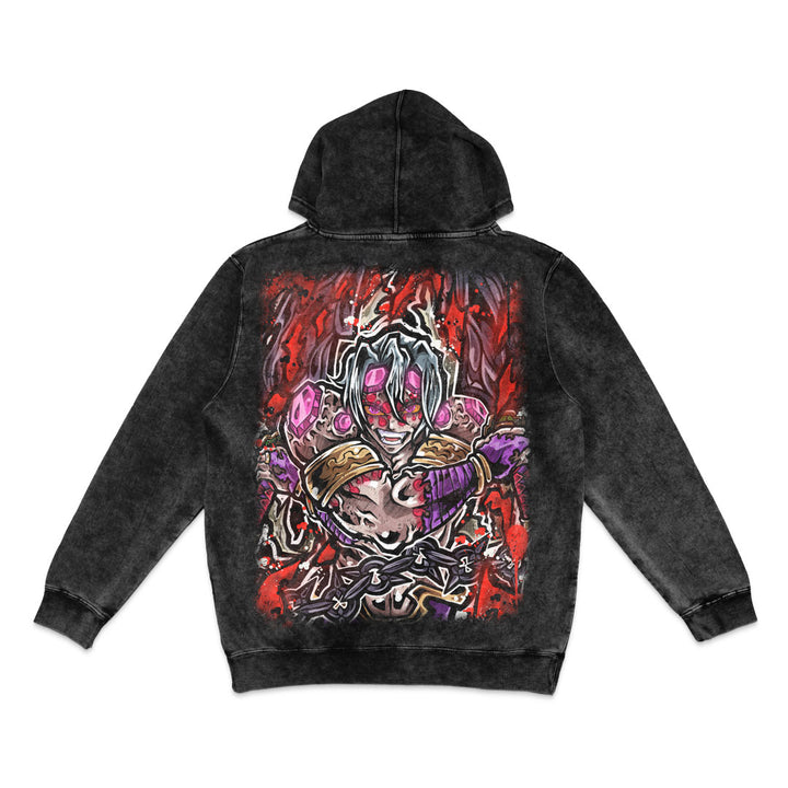 Sonic Chaos Mineral Wash Hoodie - Black