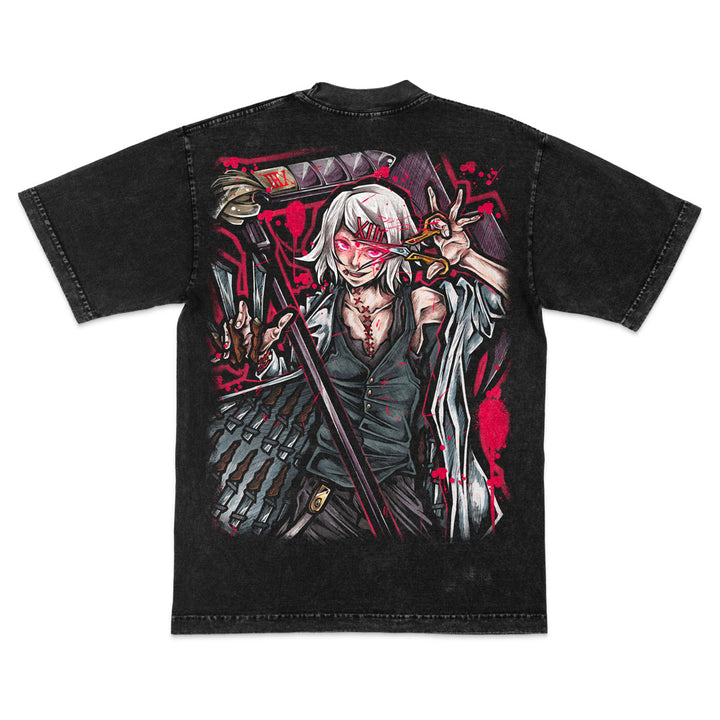 Stitched Madness Mineral Wash Heavyweight Tee - Black