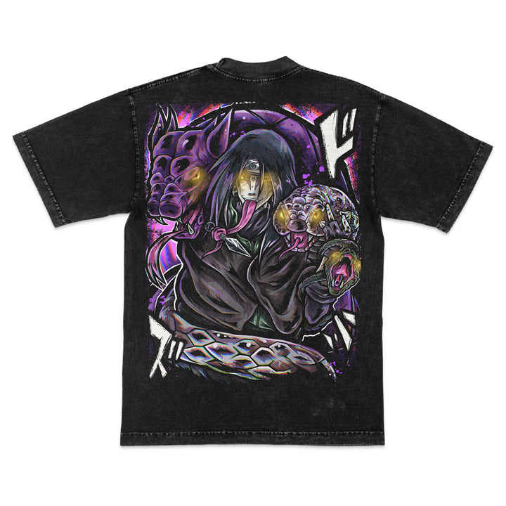 Snake Lord Mineral Wash Heavyweight Tee - Black