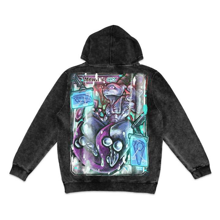 Genetic Supremacy Mineral Wash Hoodie - Black