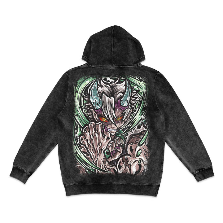 Cyclone Reaper Mineral Wash Hoodie - Black