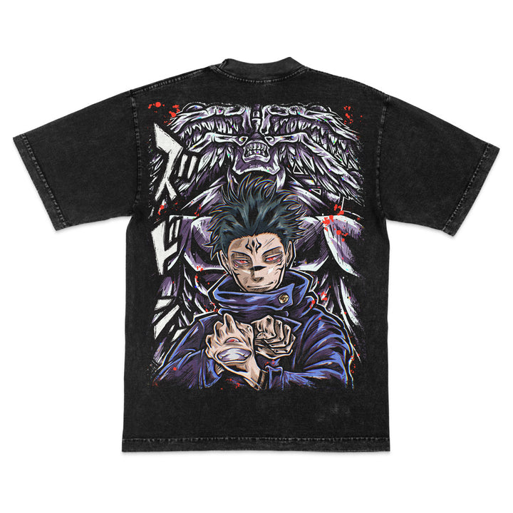 Wolf Vessel Mineral Wash Heavyweight Tee - Black