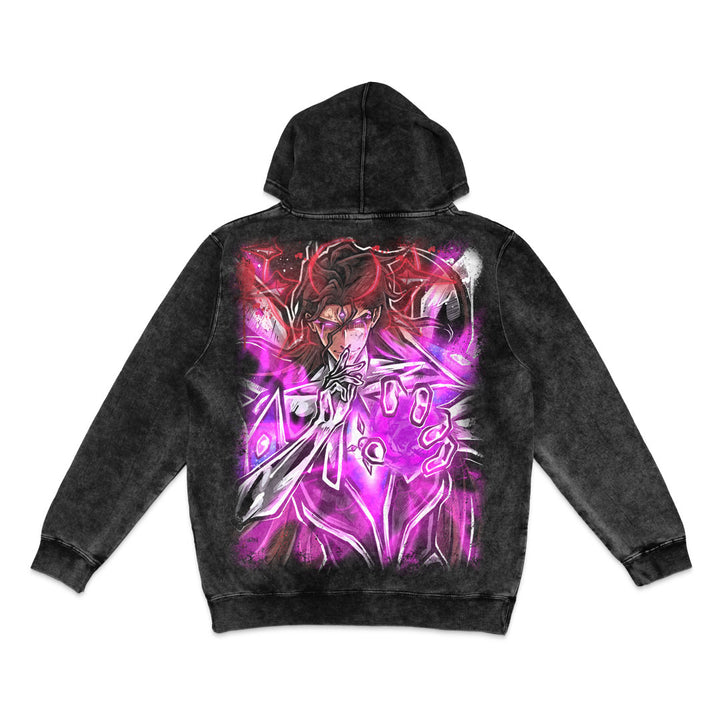 Shattered Heavens Mineral Wash Hoodie - Black