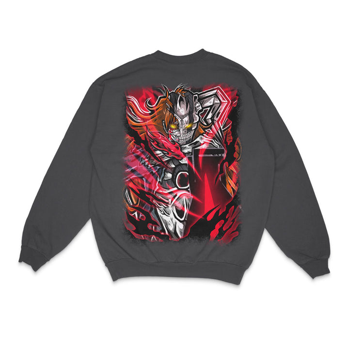 Crimson Abyss Crewneck - Pigment Black