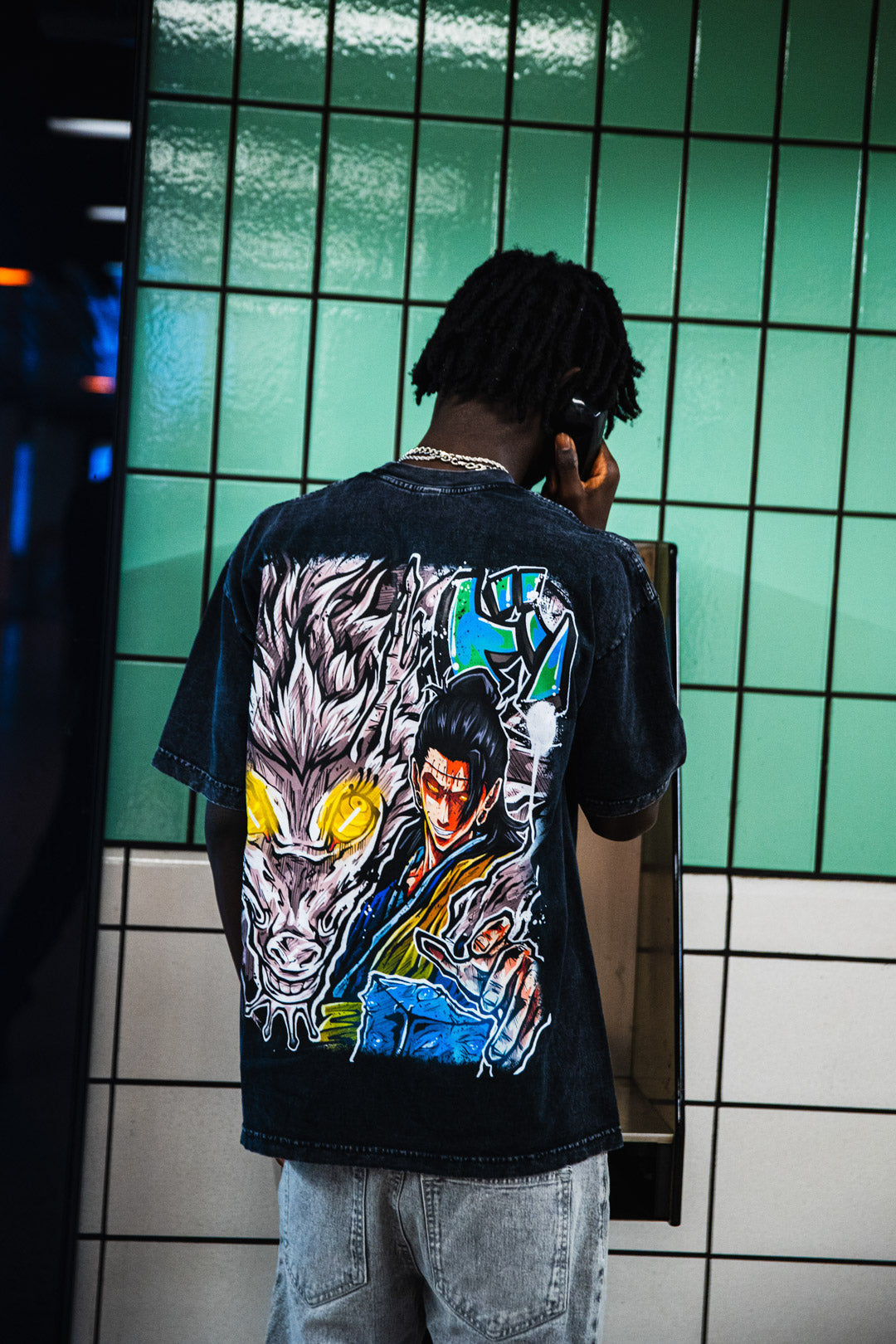 Cursed Messiah Mineral Wash Heavyweight Tee - Black