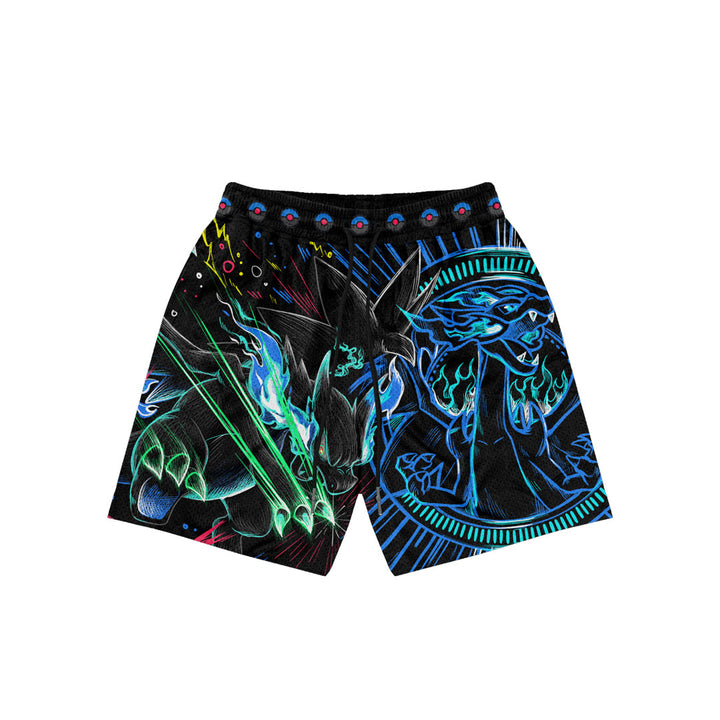 Blue Inferno Mesh Shorts