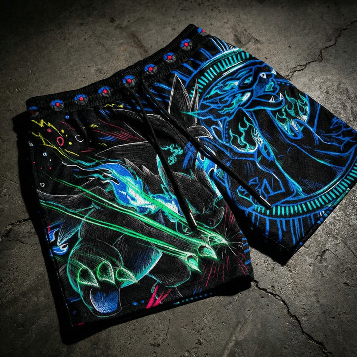 Blue Inferno Mesh Shorts