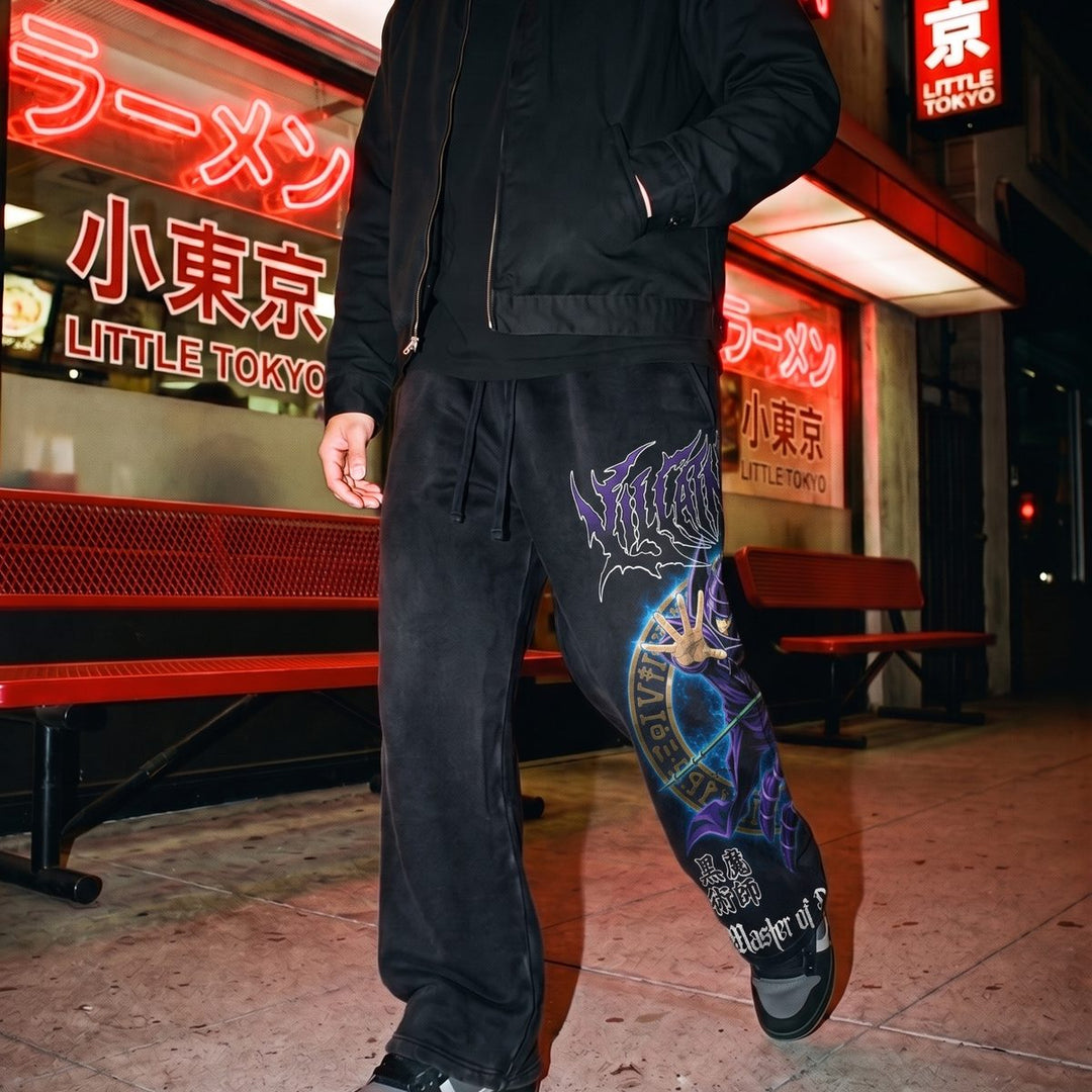 Darkcaster Heavyweight Baggy Sweatpants - Vintage Black