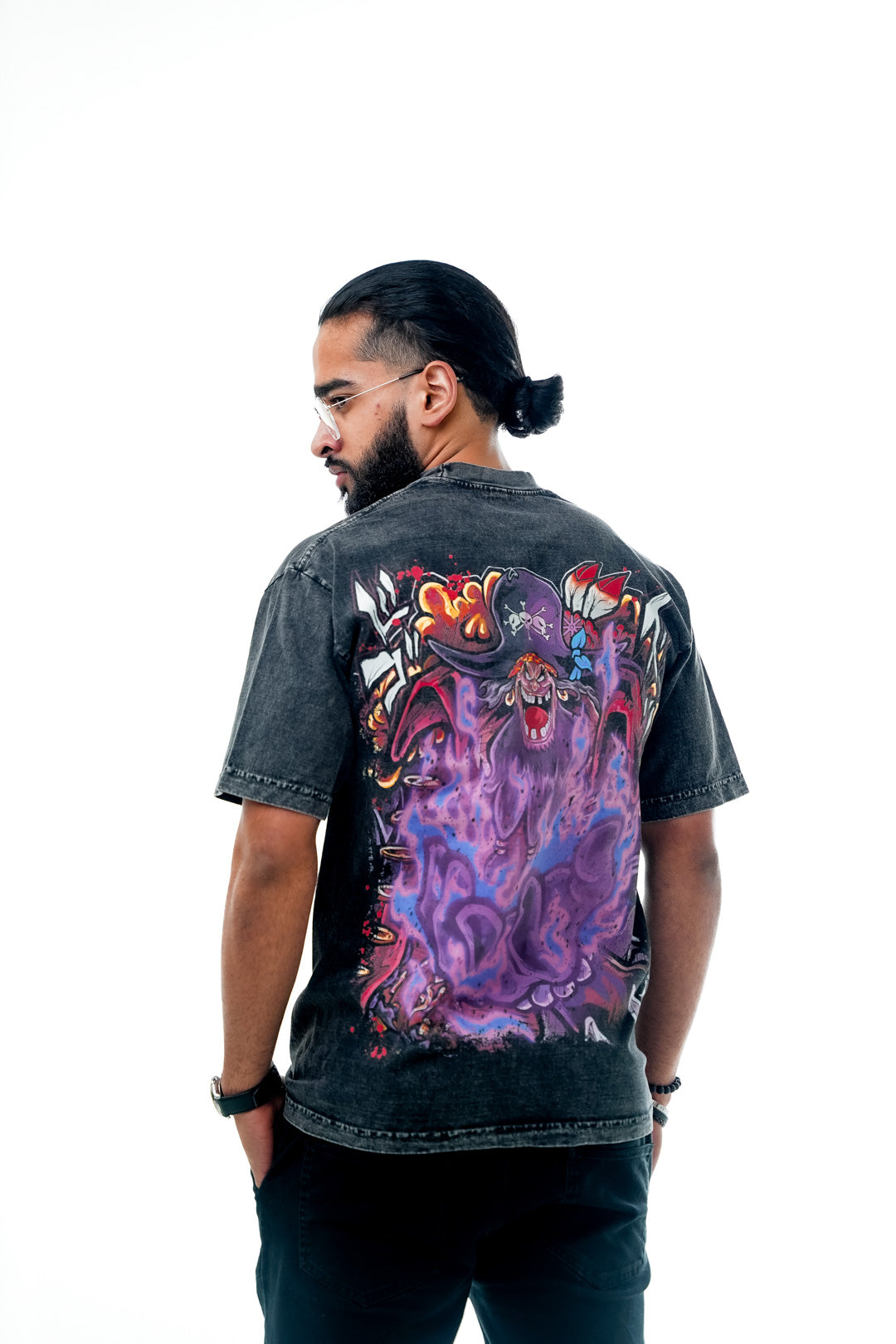 Rumble Ruler Mineral Wash Heavyweight Tee - Black