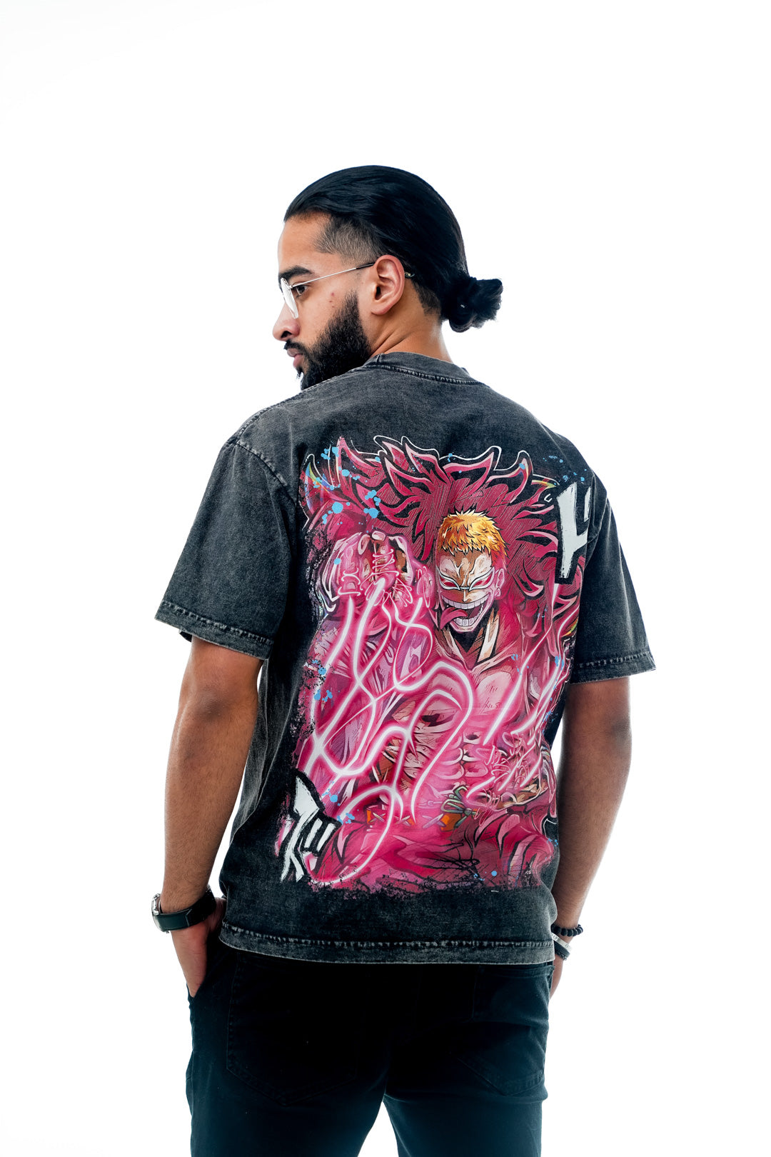 Demon Threads Vintage Wash Heavyweight Tee - Black