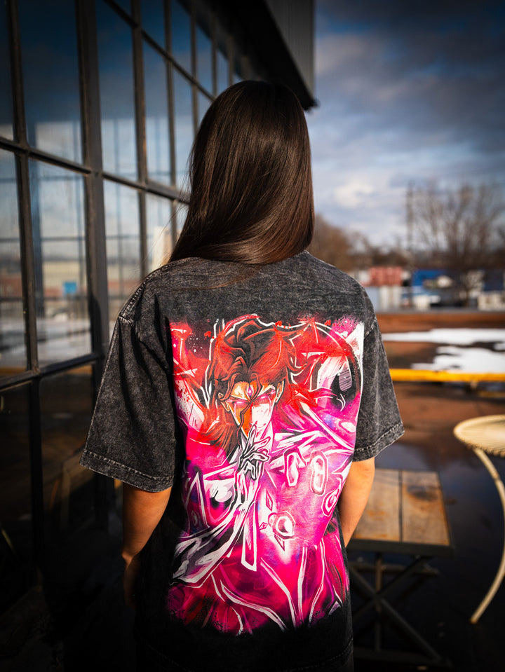 Shattered Heavens Mineral Wash Heavyweight Tee - Black