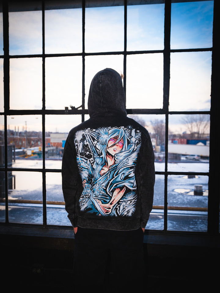Eternal Winter Mineral Wash Hoodie - Black