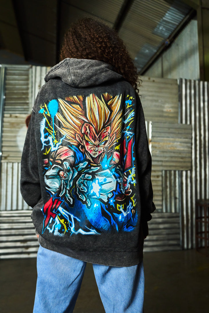 Prince of Ruin Mineral Wash Hoodie - Black