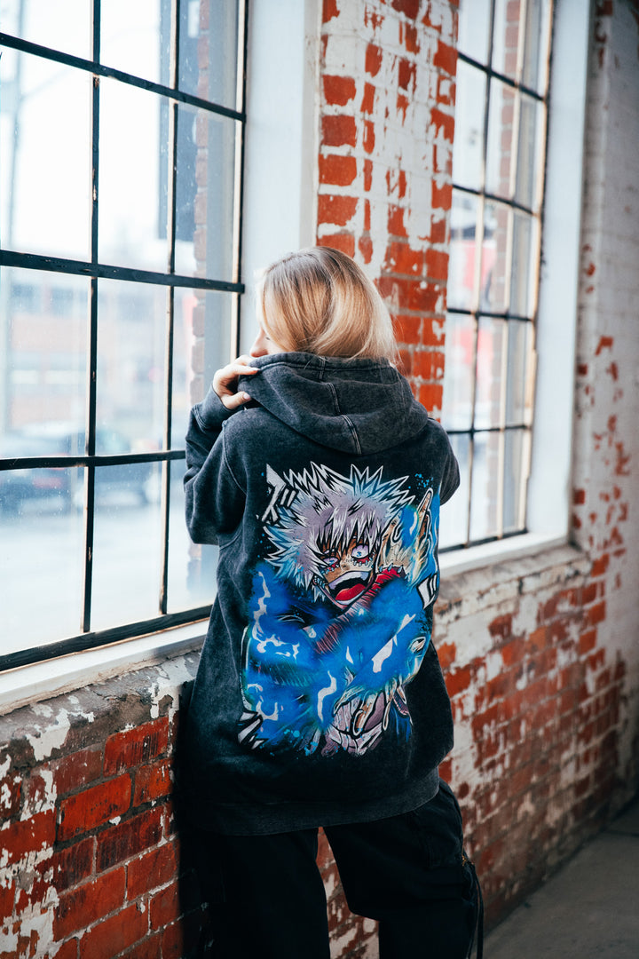 Blueflame Renegade Vintage Wash Hoodie - Black
